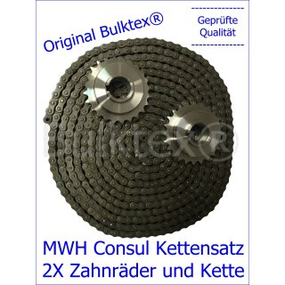 Bulktex® Kette Satz Kettenrad Ritzel Antriebsrad MWH Consul H049 H105 H109 H142